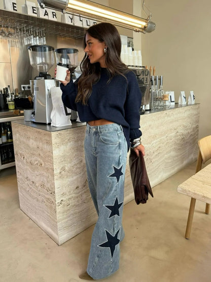 Casual Star Straight Jeans